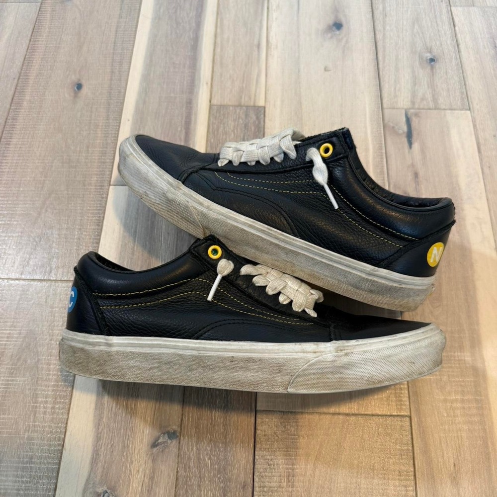 Vans Old Skool NYC Subway black leather Sz 10 woman's and 8.5 men's